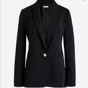 J. Crew Factory One-Button Blazer Black Size 8